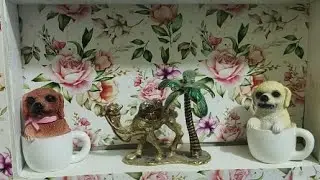 diy with printed cake box|| best out of waste || wall unique hanging decor with cardboard