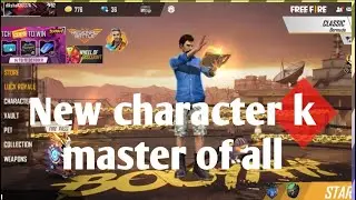Free Fire New character k - Master of All playing and skills