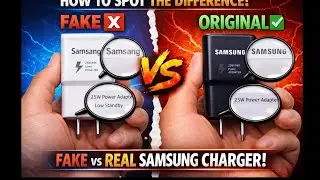 How to spot difference in fake and real Samsung charger 