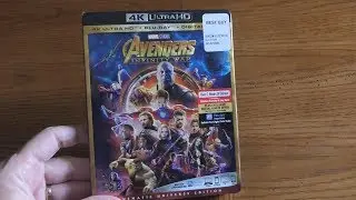 Avengers Infinity War - Unboxing the 4K UHD + Blu-ray + Digital Code