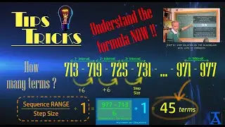 How many terms on an Arithmetic  Sequence - Understand the formula NOW