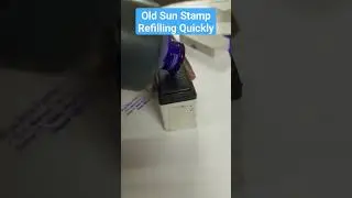 how to ink Refill old Sun Stamp, #inkrefill #preinkstamprefill #viral #shorts