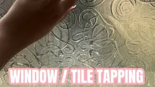 Lofi ASMR Window, Tile & Glass Tapping 🪟 | Relaxing Sounds