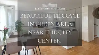 Beautiful terrace in green area near the Vienna city center.