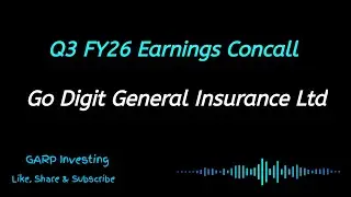 Go Digit General Insurance Concall Q3 FY26 Earnings | Go Digit General Insurance Conference Call 