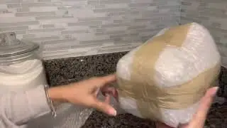 How to wrap a Rae Dunn TEA canister