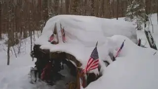 B-52 Stratofortress Crash Site on a snowmobile!