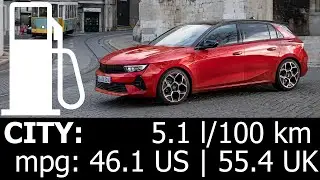 Opel Astra 1.5 diesel: CITY fuel consumption economy real test mpg l/100 km urban traffic Vauxhall