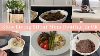 Slow Simple Living Mom With Baby In UK | Cozy Caribbean Recipes | Silent Vlog