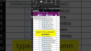 Automate Numbering in Excel with SEQUENCE Formula: Quick & Easy Guide! #excel #sequence #exceltips