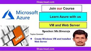 #Azure Cloud Create Windows VM and Install Web Server | Ekascloud | English