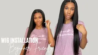 DETAILED STRAIGHT 26 INCH WIG INSTALL TUTORIAL | BEGINNER FRIENDLY | WESFACE HAIR