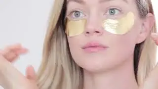 Baggage Claim Gold Eye Masks with Lindsay
