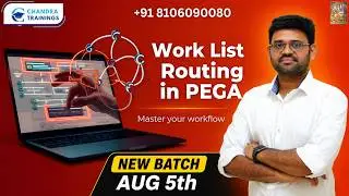 {In Telugu}Work List Routing in #pega by #chandrapega || New Batch DEC-15,Check Descr +91 8106090080