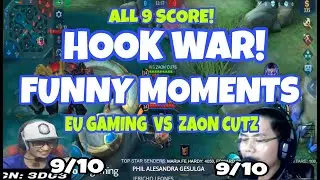 Mobile legends Hook war funny moments | ZAON CUTZ Versus Eu-Gaming