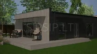 OLKAS 80 GOLD- 80 m2 SIP skydinis namas