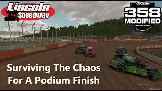 Podium Finish First Race At Track | iRacing | 358 Modifieds | Lincoln Speedway