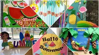 summer decoration ideas for preschool/summer decore for school#summerdecor#craftymagic#diy#craft