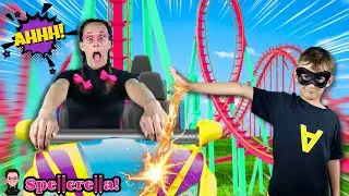 This Ride is Too FAST! 😱| Learn to Spell with Spellerella! | Amusement Park Videos for Kids