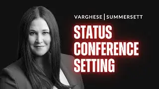 What to Expect at a Status Conference Setting