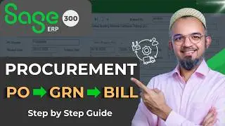 Sage 300 Purchase Module | PO Receipt and Inventory Flow Explained #erp #sage300