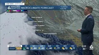 Warm weekend with a drop or two of rain possible from a tropical connection