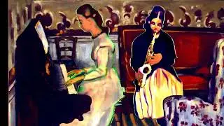 Cezannettes_New Post-Impressionist girls just wanna play funk #art #jazz  #parody #cezanne #painting