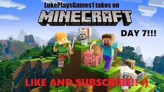 MINECRAFT SURVIVAL DAY 7!! Crafting Iron armor, building the Nether Portal and then I died,TO SLIME!