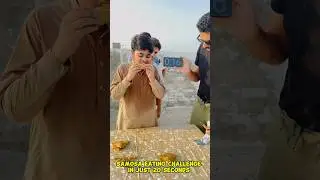 Samosa Eating challenge in just 20 seconds - Part 2 #funny #funeverytime #shorts #challengevideo
