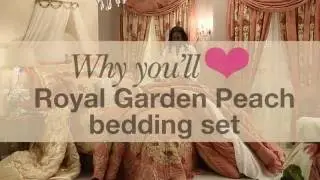 Royal Garden Peach bedding set