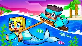 LOCKED With A CRAZY Blue MERMAID In Minecraft!