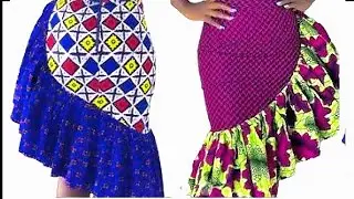 DIY:HOW TO CUT and SEW a PENCIL SKIRT WITH GATHERED SIDE RUFFLES. #sewingtutorial #ruffles #diy