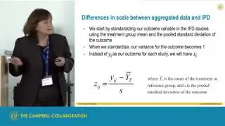 Individual participant meta-analysis, Terri Pigott