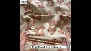N25428 French Terry Teddyb&auml;ren #fabric #sewing  #n&auml;hen  #n&auml;henmachtgl&uuml;cklich  #fashion #stoffe