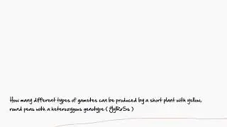Quick way to determine number of gametes!