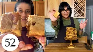Sohla's Olive Oil Blondies With Salted Caramel