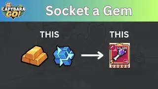 Capybara Go! Guide: How to socket gems to your equipment