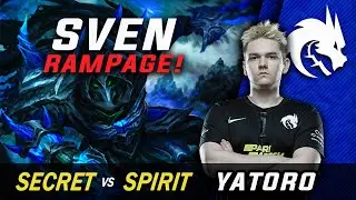 SPIRIT vs SECRET [Ti10] Yatoro RAMPAGE SVEN Highlight