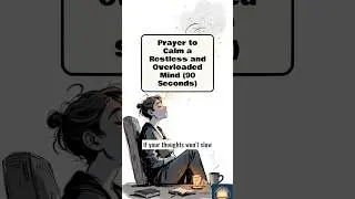 Prayer to Calm a Restless and Overloaded Mind (90 Seconds) #prayer