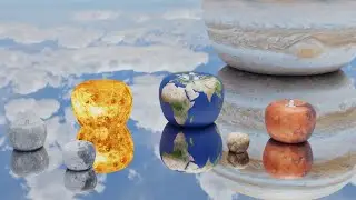 Apple planet bouncing | Solar System Planet Size Comparison 3D
