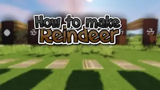 How to make a REINDEER Banner/Cape in Minecraft!