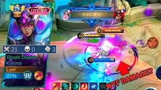 KARINA INSANE DAMAGE + SNOWBALL = EZ SAVAGE WITH NO DEATHS 😱🔥 TOP 1 GLOBAL KARINA