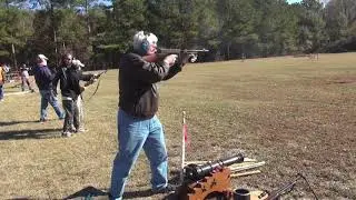 Thompson Sub-Machine Gun Model 1928A1 fired at Red Hill, Georgia range, 2019