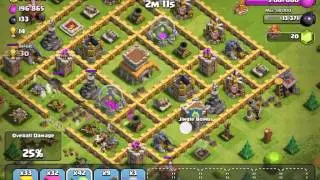 Clash of Clans-Th8-Episode4- Lvl 10 Archer Towers-Level 8 Walls