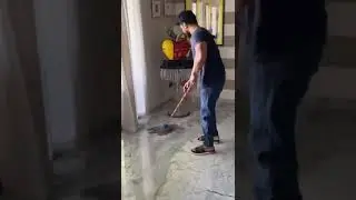 Ram Charan challenge accepted cleaning the house ||Ram Charan