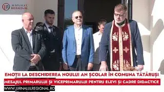Inceput de nou an scolar la Tătăruși. Mesajul primarului și viceprimarului la deschiderea oficială