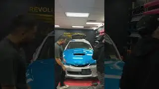 How to wrap a hood Subaru Impreza sti #impreza #speedsong #speedsociety #sickspeed #topspeed #wrap