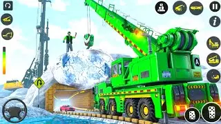 Real Snow Offroad Construction Road Repair Construction Simulator - Truck Driving - Android Gameplay