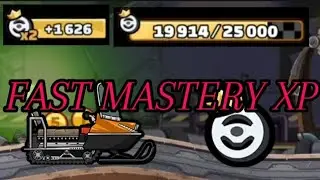 FAST way to get SNOWMOBILE MASTERY XP #hcr2 #hillclimbracing #2 #mastery #snowmobile #fast 