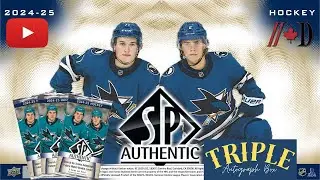 2024-25 SP Authentic TRIPLE AUTO Hobby Box
